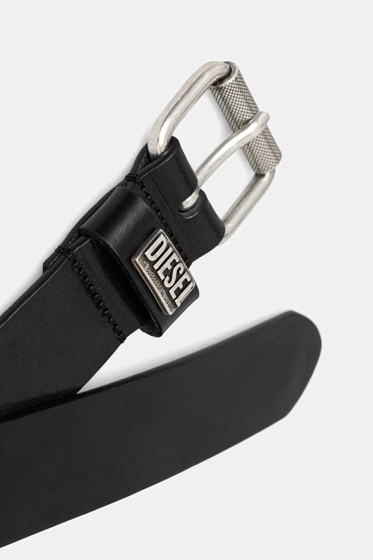 Diesel pasek męski skórzany B-BISCOTTO-LOOP II X10554.P8789 czarny SS26