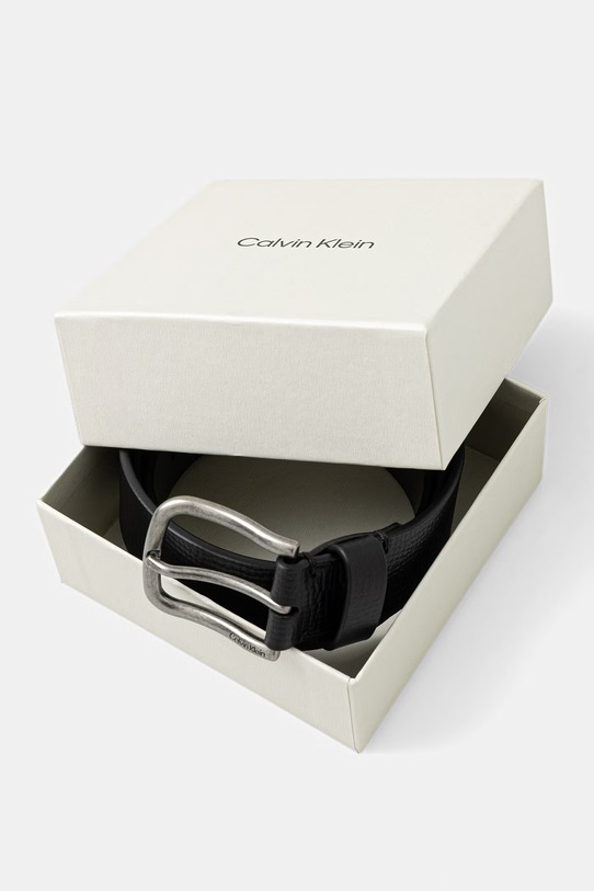 Αξεσουάρ Calvin Klein ζώνη ανδρική δερμάτινη LV04D7069G μαύρο