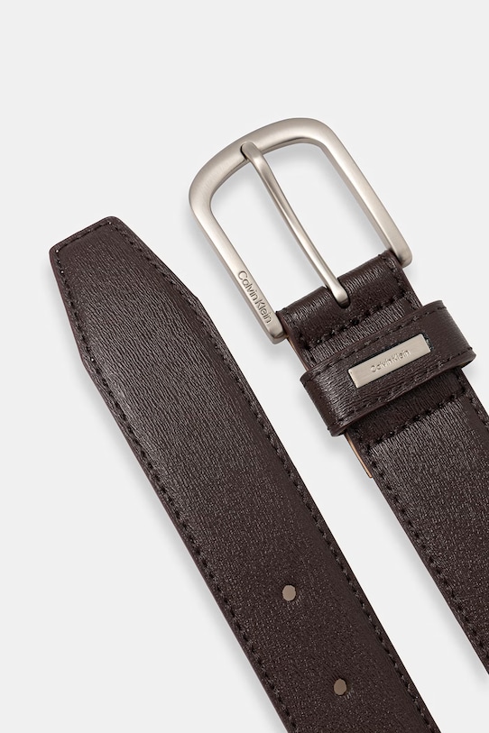 Calvin Klein pásek pánský kožený LV04D7072G hnědá SS26