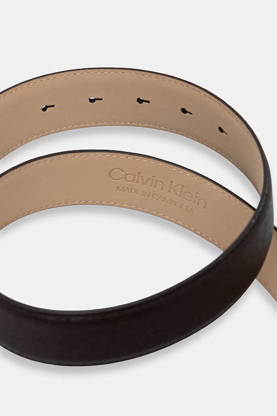 Calvin Klein ζώνη ανδρική δερμάτινη LV04D7081G καφέ SS26