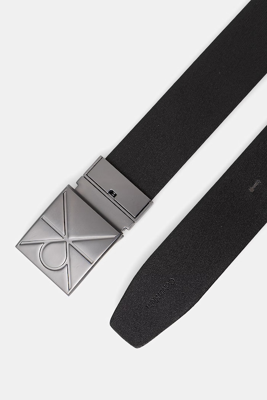 Calvin Klein pasek dwustronny męski skórzany LV04D7083G czarny SS26
