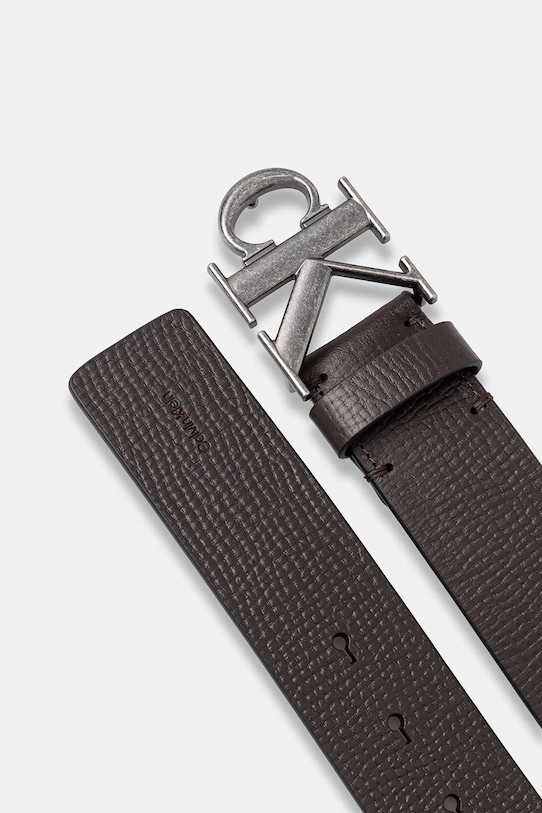 Calvin Klein pásek pánský kožený LV04D7085G hnědá SS26