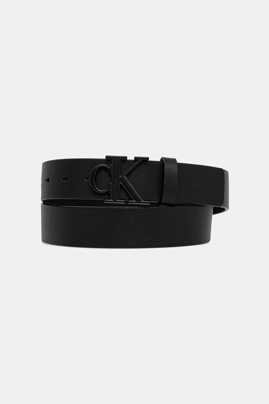 Calvin Klein pásek pánský kožený černá LV04D7091G