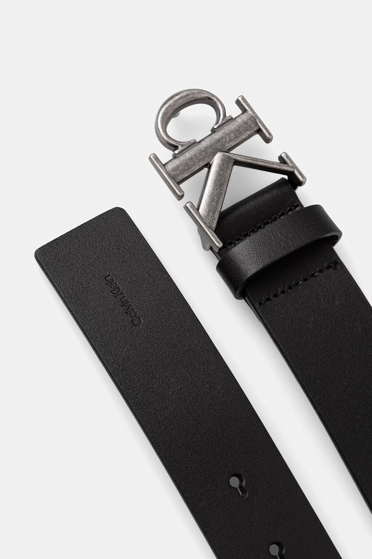 Calvin Klein pásek pánský kožený LV04D7091G černá SS26