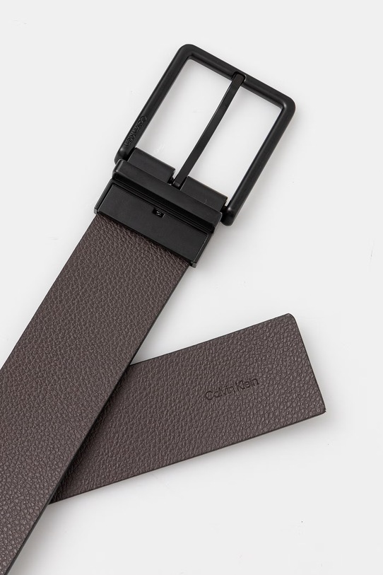 Calvin Klein pasek dwustronny męski skórzany LV04D7118G czarny SS26