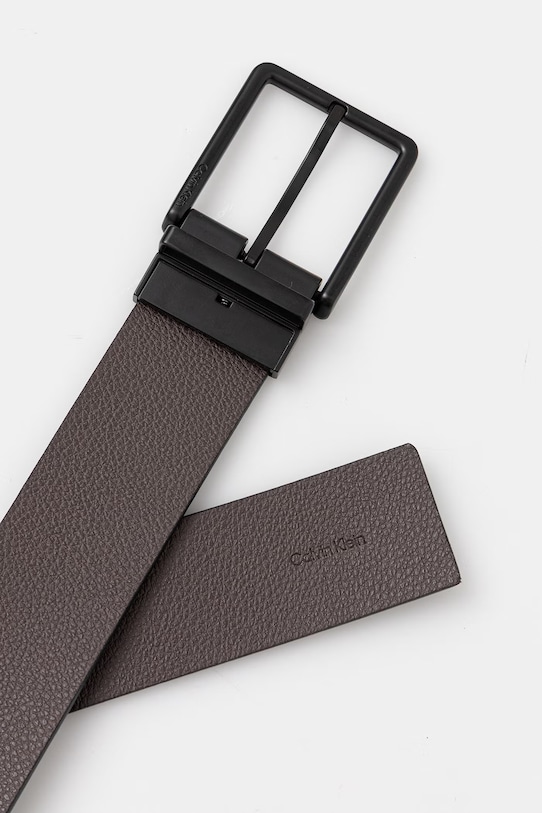 Calvin Klein pasek dwustronny męski skórzany LV04D7118G czarny SS26