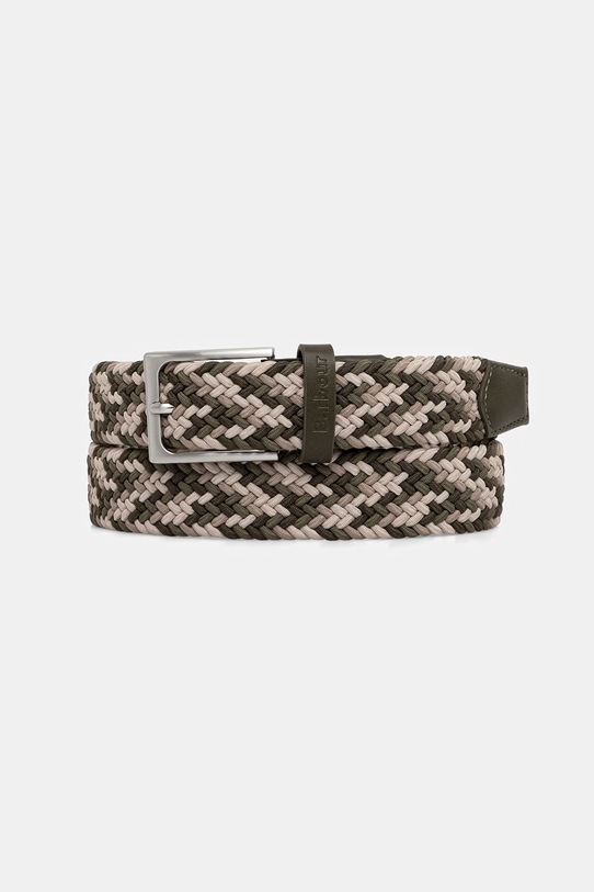 Barbour pasek pleciony męski Ford zielony MAC0039