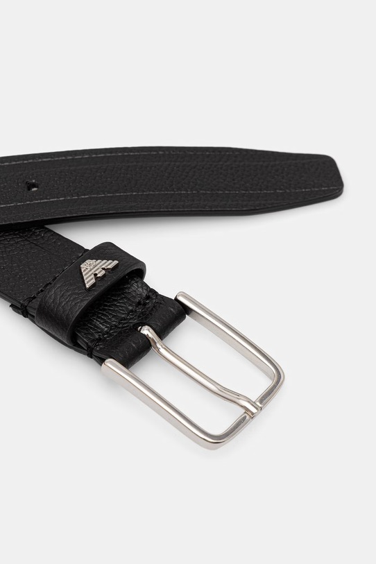 Emporio Armani pasek skórzany EM005828.AF25474 czarny SS26