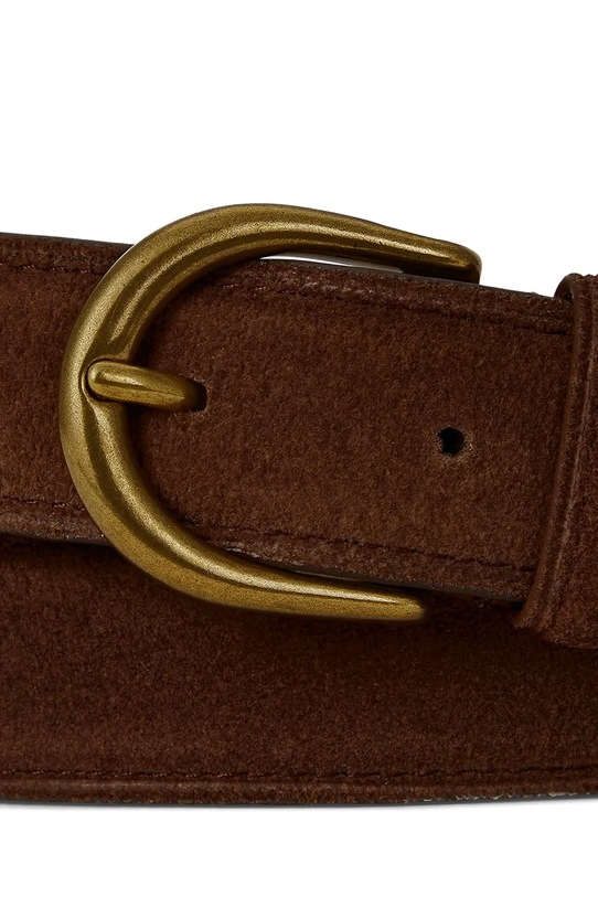 Polo Ralph Lauren pasek zamszowy 405979005 brązowy SS26