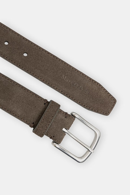 Marc O'Polo pasek męski zamszowy 5000011537 brązowy SS26