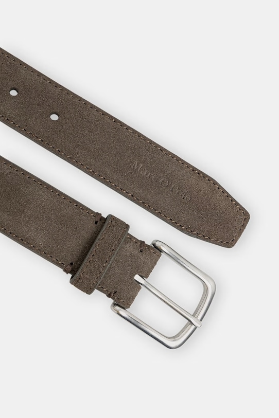 Marc O'Polo pasek męski zamszowy 5000011537 brązowy SS26