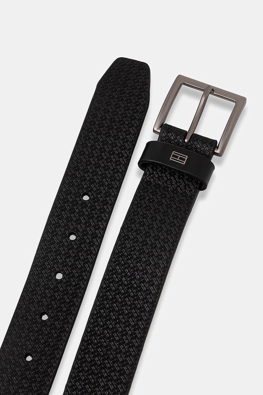 Tommy Hilfiger remen za muškarce kožni AM0AM14179 crna SS26