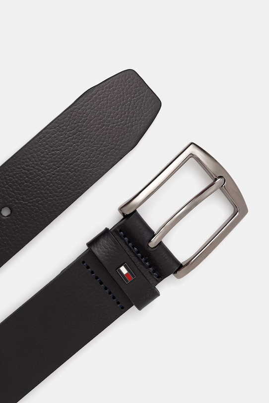 Tommy Hilfiger cintura da uomo in pelle AM0AM14277 blu navy SS26