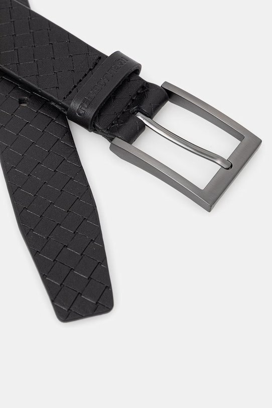 Karl Lagerfeld pasek skórzany 562426.815300 czarny SS26