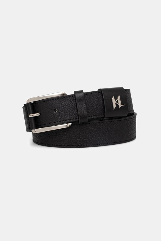 Karl Lagerfeld pasek skórzany czarny 562451.815300