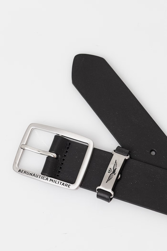 Aeronautica Militare pasek damski skórzany CP0268UPL00316 czarny SS26