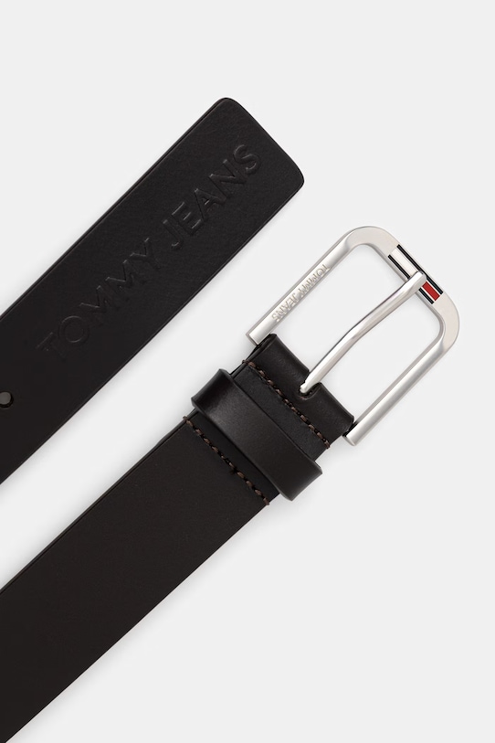 Tommy Jeans pasek męski skórzany AM0AM14234 brązowy SS26