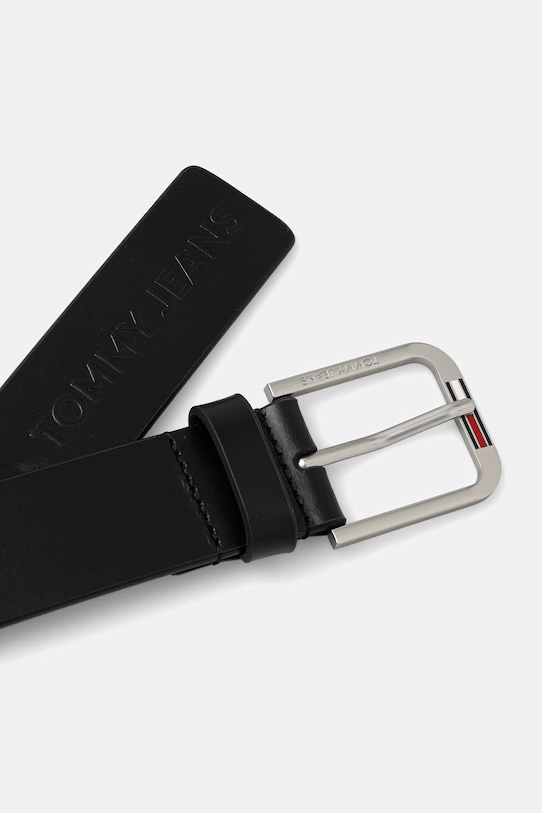 Tommy Jeans pasek męski skórzany AM0AM14234 czarny SS26