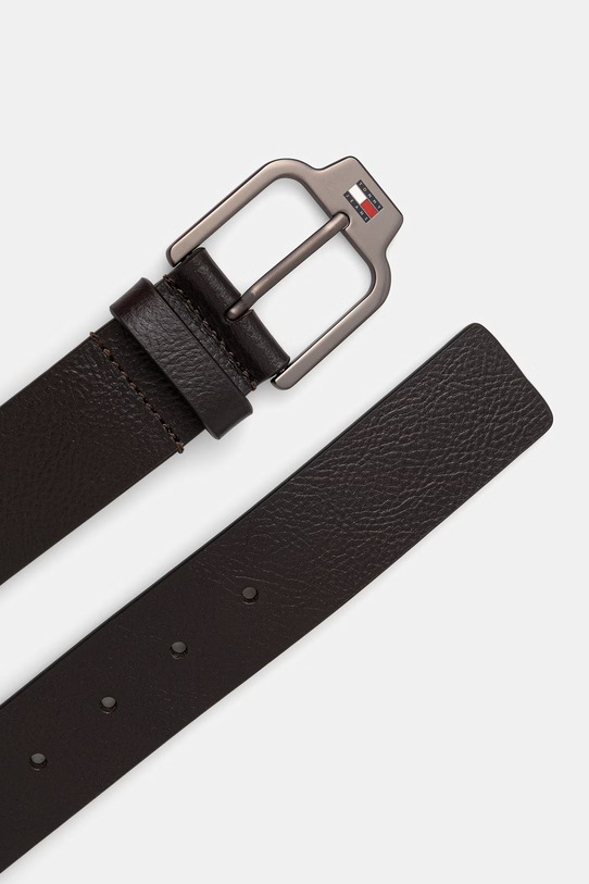 Tommy Jeans pasek męski skórzany AM0AM14236 brązowy SS26