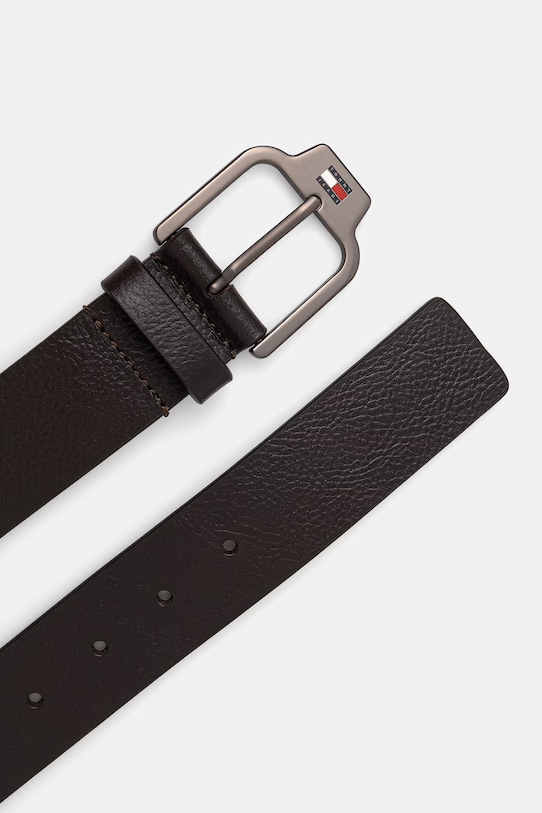 Tommy Jeans pasek męski skórzany AM0AM14236 brązowy SS26