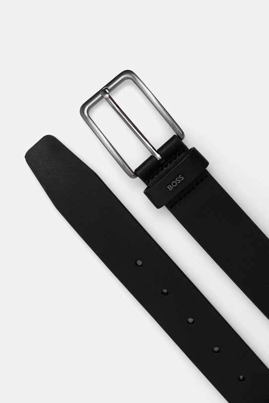 BOSS remen za muškarce kožni Logo_Sz35 50481045 crna SS26