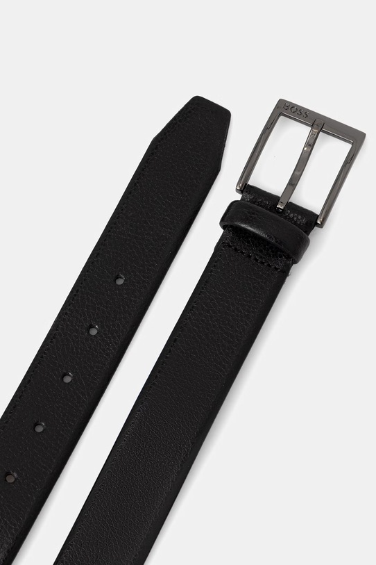 BOSS ремінь чоловічий шкіряний 50541158 чорний SS26