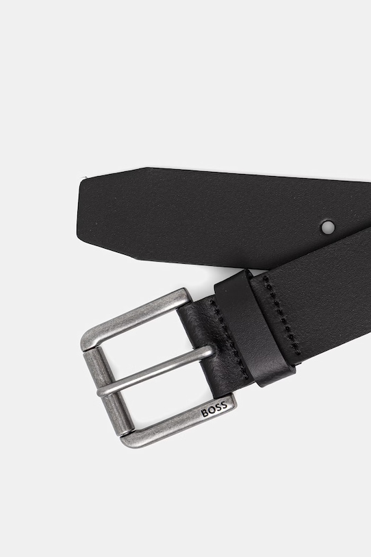 BOSS pasek męski skórzany 50558689 czarny SS26
