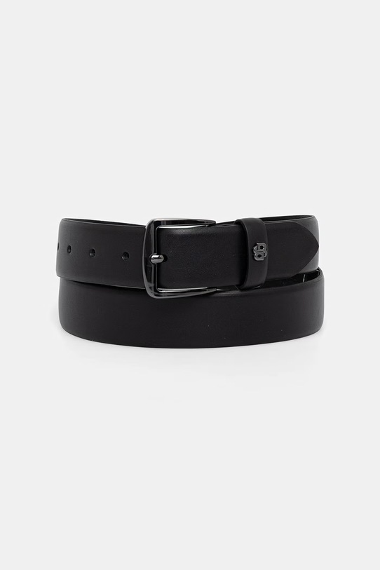 BOSS opasok pánsky kožený BB_Sz35 čierna 50558852