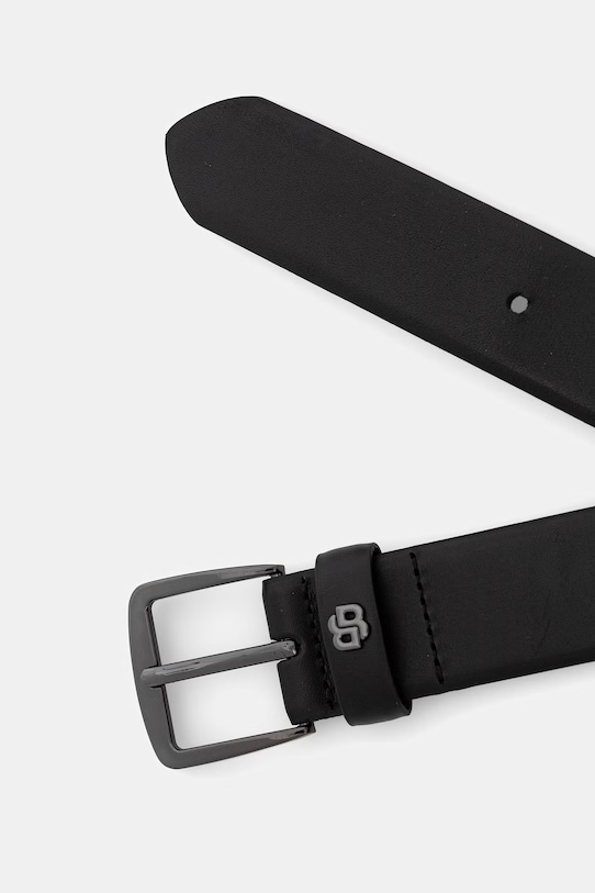 BOSS pasek męski skórzany BB_Sz35 50558852 czarny SS26