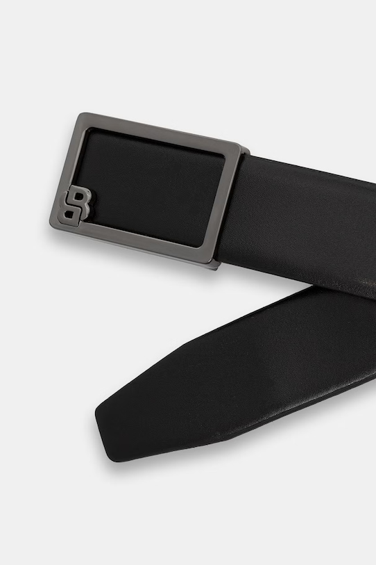 BOSS pasek męski skórzany 50563898 czarny SS26