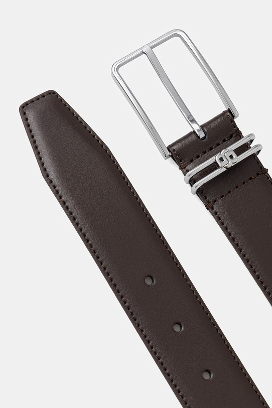 BOSS pasek skórzany Loop 50563907 brązowy SS26