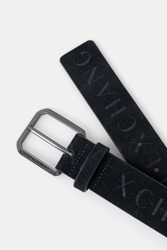 Armani Exchange pasek męski skórzany XM000599.AF12668 czarny SS26