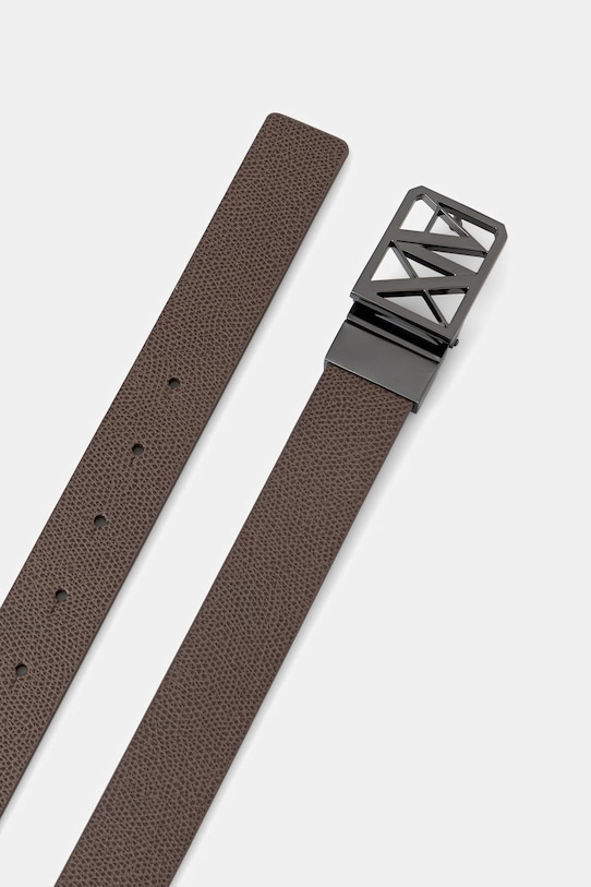 Armani Exchange remen za muškarce kožni XM002659.AF22849 smeđa SS26