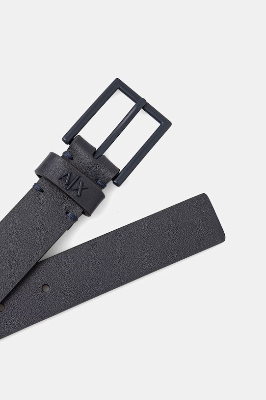 Armani Exchange pasek męski skórzany XM002680.AF22855 czarny SS26