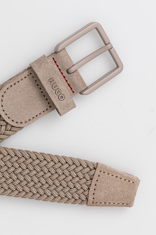 HUGO платнен колан мъжки Gethin-WnE_Sz35 50563651 бежов SS26