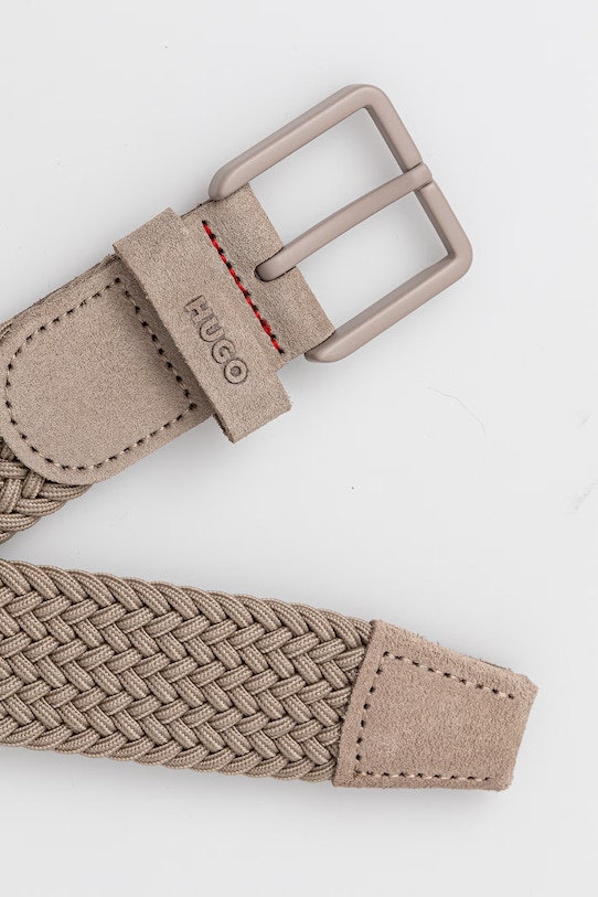 HUGO платнен колан мъжки Gethin-WnE_Sz35 50563651 бежов SS26