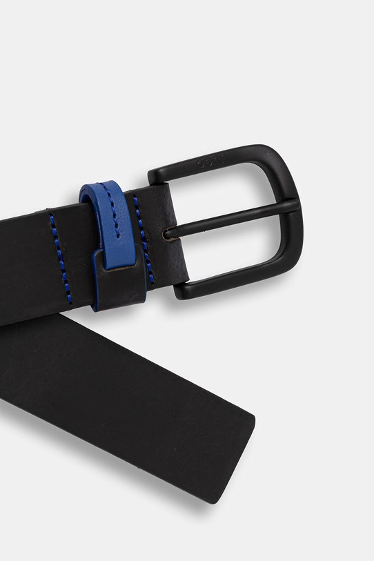 HUGO Blue колан мъжки от кожа Bretty-Bloop 50563630 черен SS26