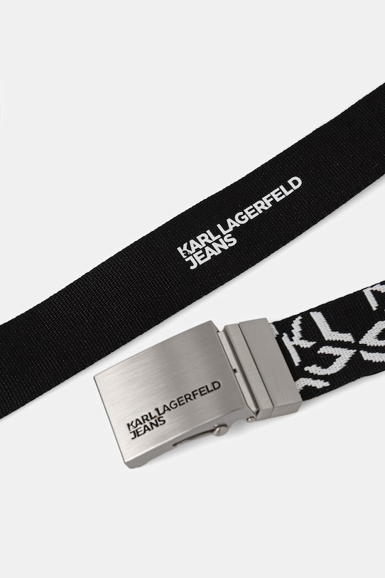 Akcesoria Karl Lagerfeld Jeans pasek męski B2M33015 czarny