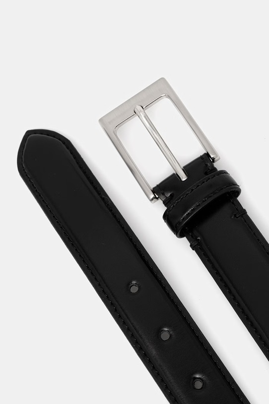 BEAMS Men's leather belt 1152.0237.905 black SS26