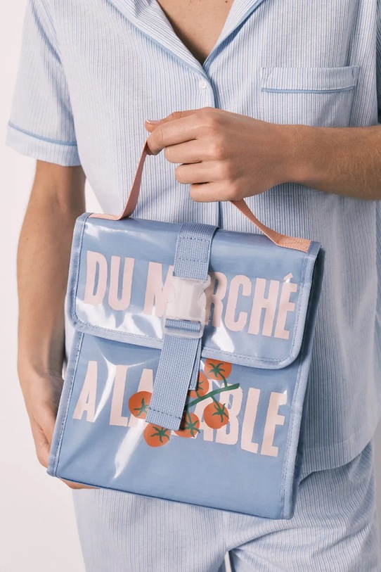 women'secret torba na lunch z tworzywa sztucznego niebieski 4843045