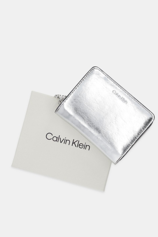 Calvin Klein portfel LV04F1103G srebrny