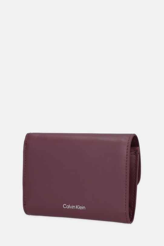 Calvin Klein portfel skórzany LV04F1116G bordowy SS26
