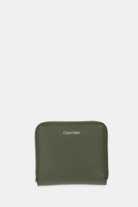 Calvin Klein novčanik za žene od imitacije kože zelena LV04F1120G