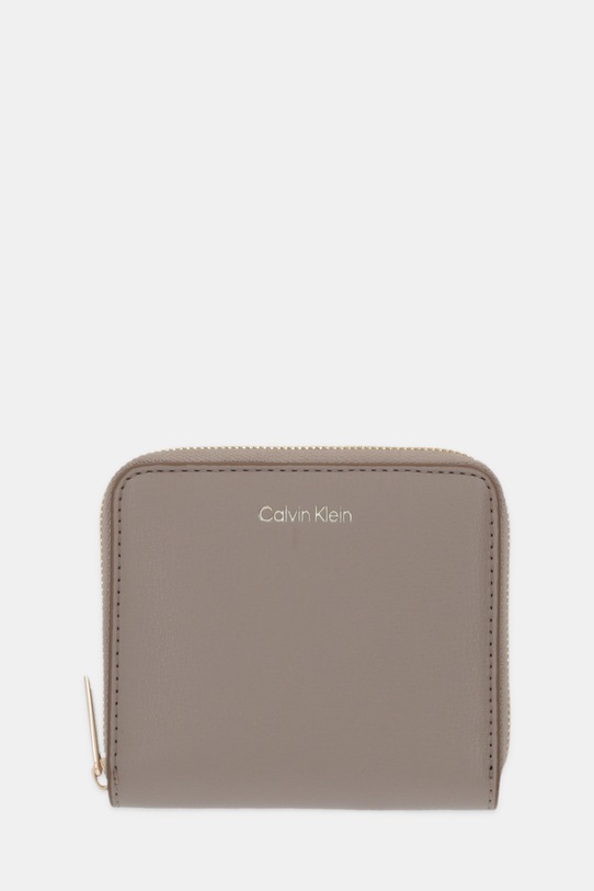Calvin Klein portfel imitacja skóry licowej beżowy LV04F1120G