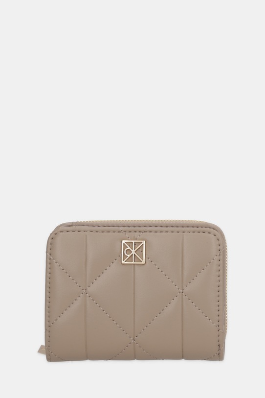 Calvin Klein portfel imitacja skóry licowej beżowy LV04F1124G