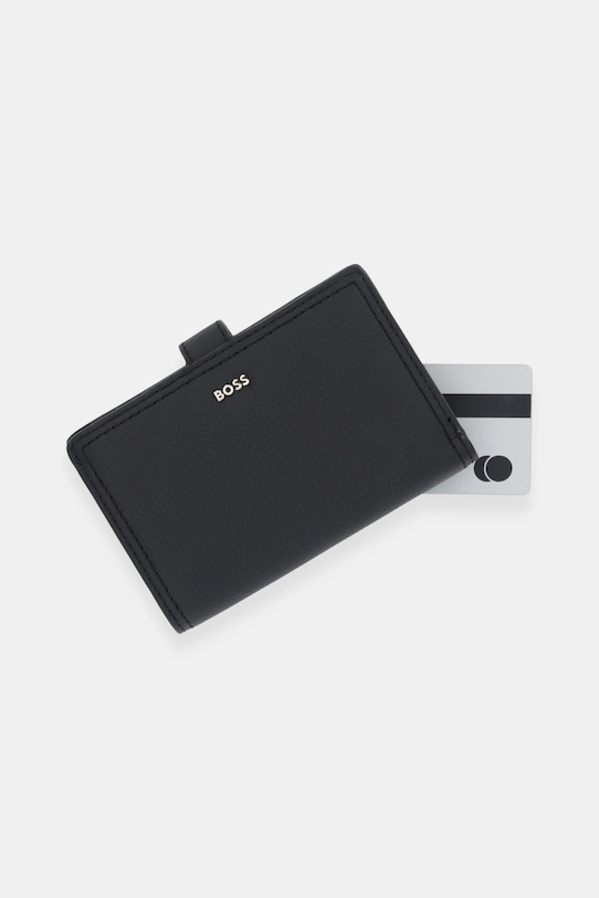 Kožená peněženka BOSS Lenah Medium Wallet černá 50558017