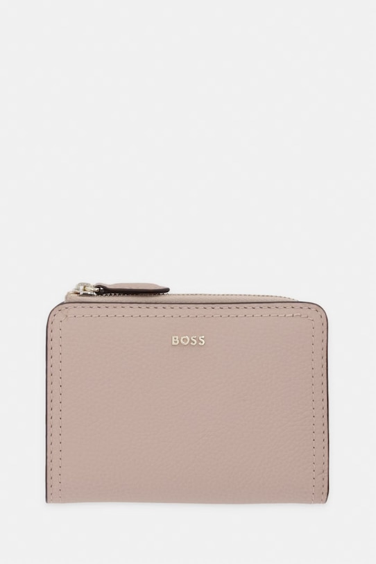 BOSS portfel damski skórzany Lenah Small Wallet różowy 50558032