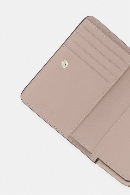 Akcesoria BOSS portfel damski skórzany Lenah Small Wallet 50558032 różowy