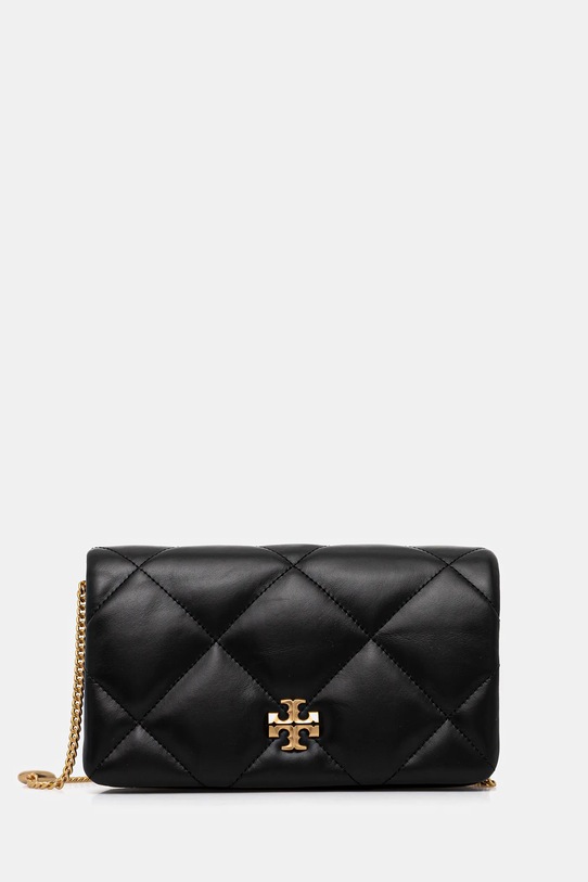 Tory Burch torebka skórzana Kira Diamond skóra licowa czarny 162139.001