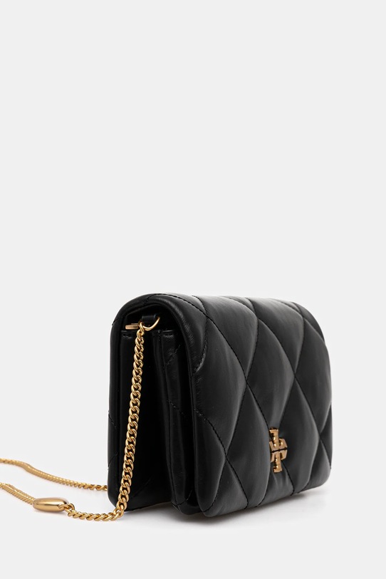 Tory Burch torebka skórzana Kira Diamond 162139.001 czarny SS26